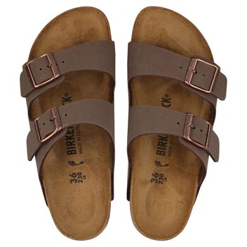 Brown Buckled Leather Sandals